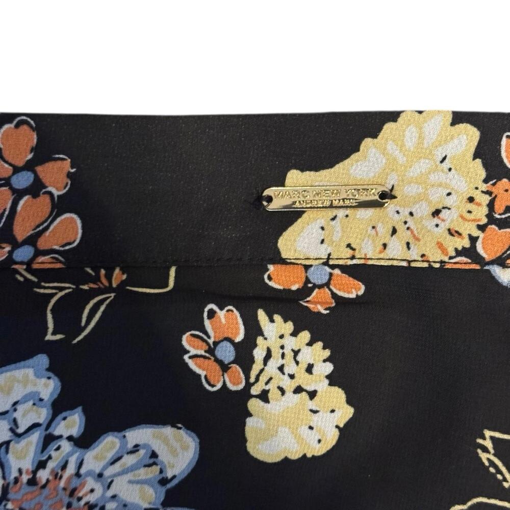 Marc New York Tiered Maxi Skirt  Size XL Flowy Tiered Black Boho Cottagecore - Picture 5 of 9